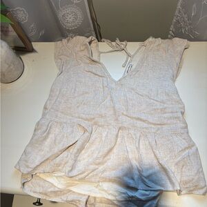 Abercrombie Beige Women's Top